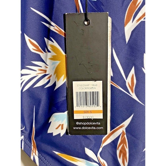 NWT Dolce Vita PIGEON Matisse Floral One Piece Swimsuit Size Small Missing‎ Belt - Picture 8 of 10